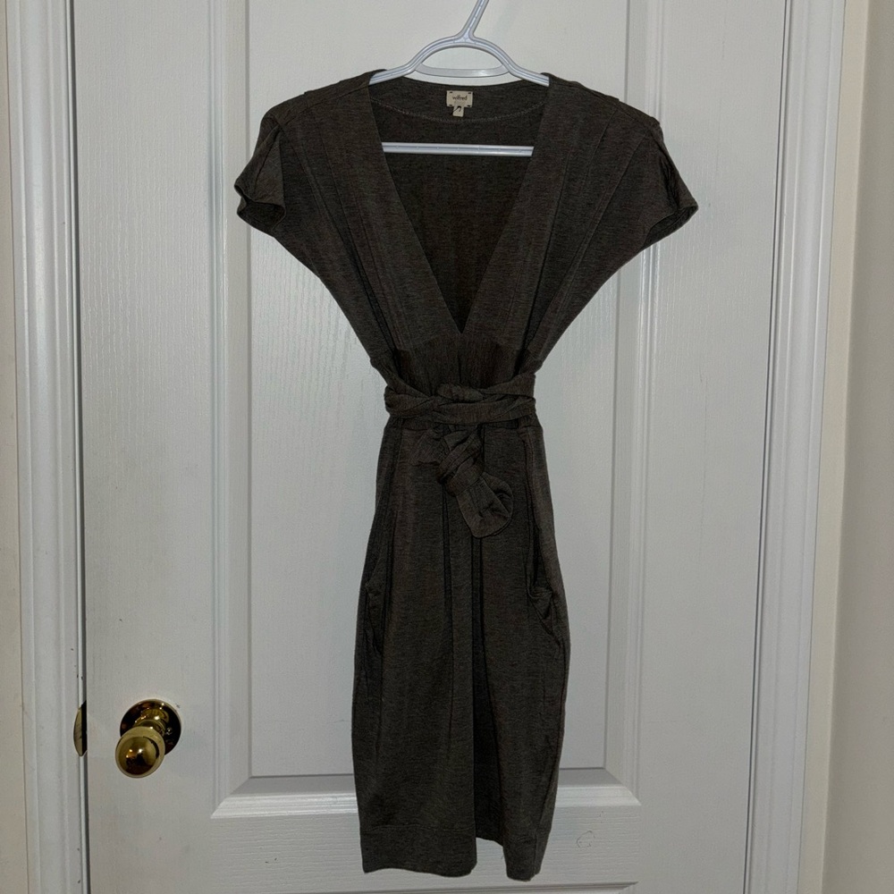 Wilfred Charcoal Mini Dress